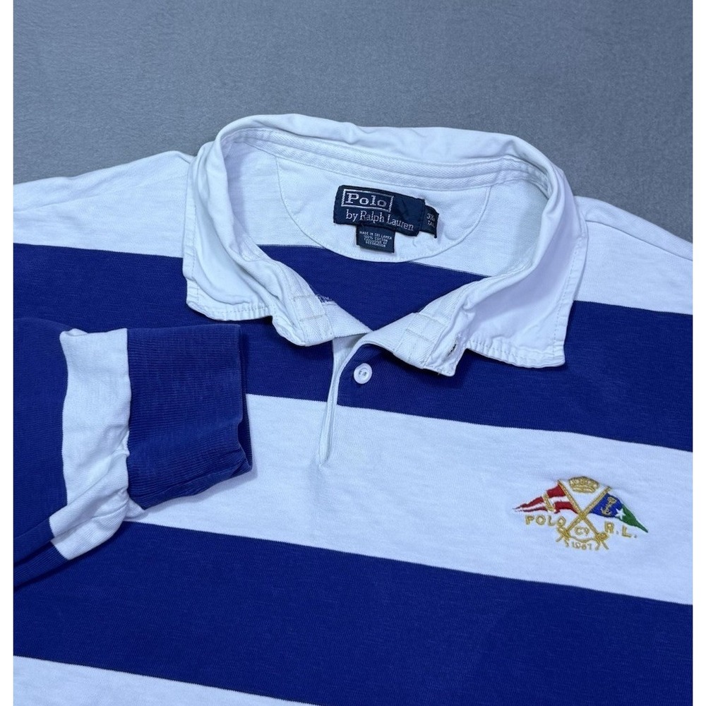 Polo Ralph Lauren Polo Shirt Mens 3XLT Rugby Colorblock Crest Logo Normcore